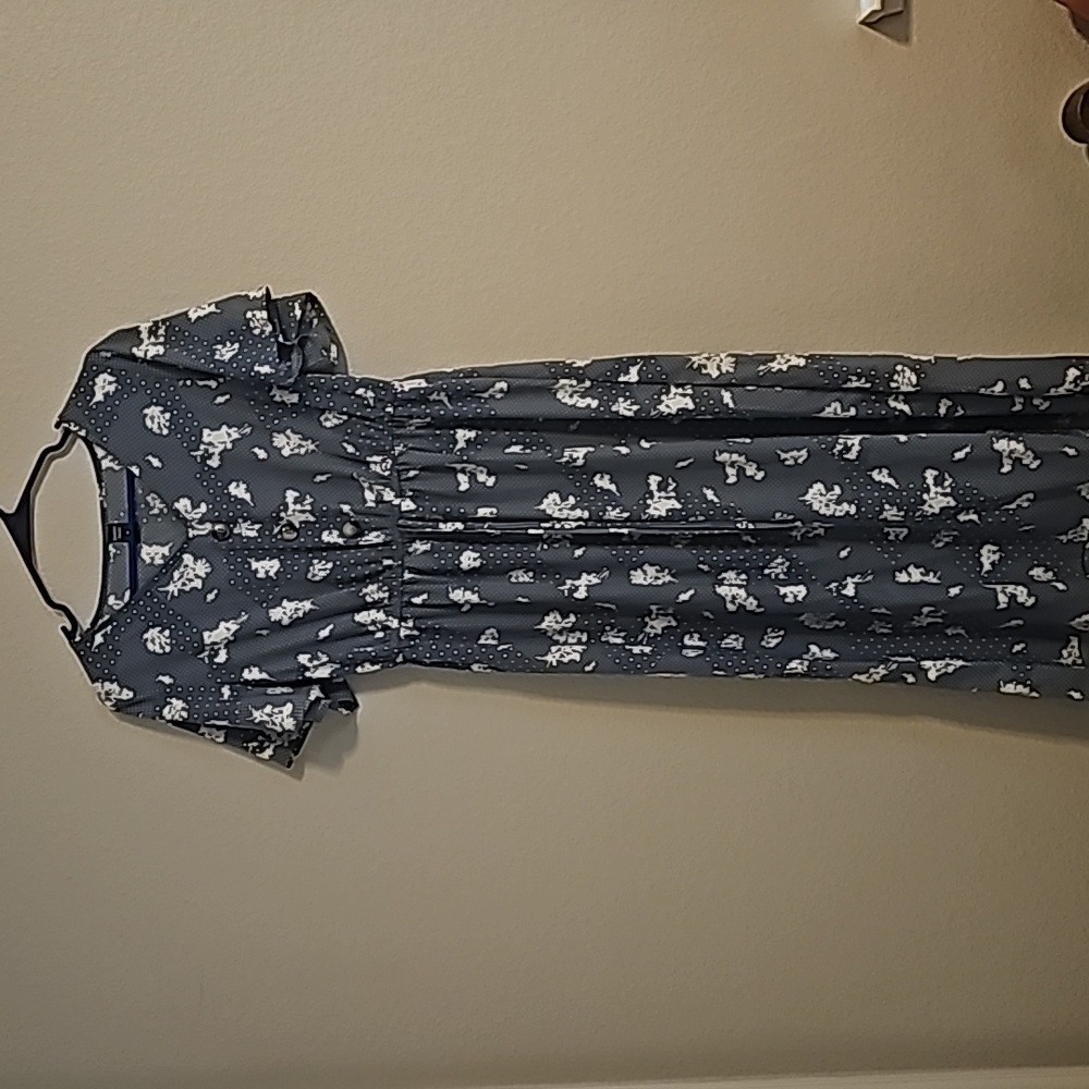 Floral dress light blue M